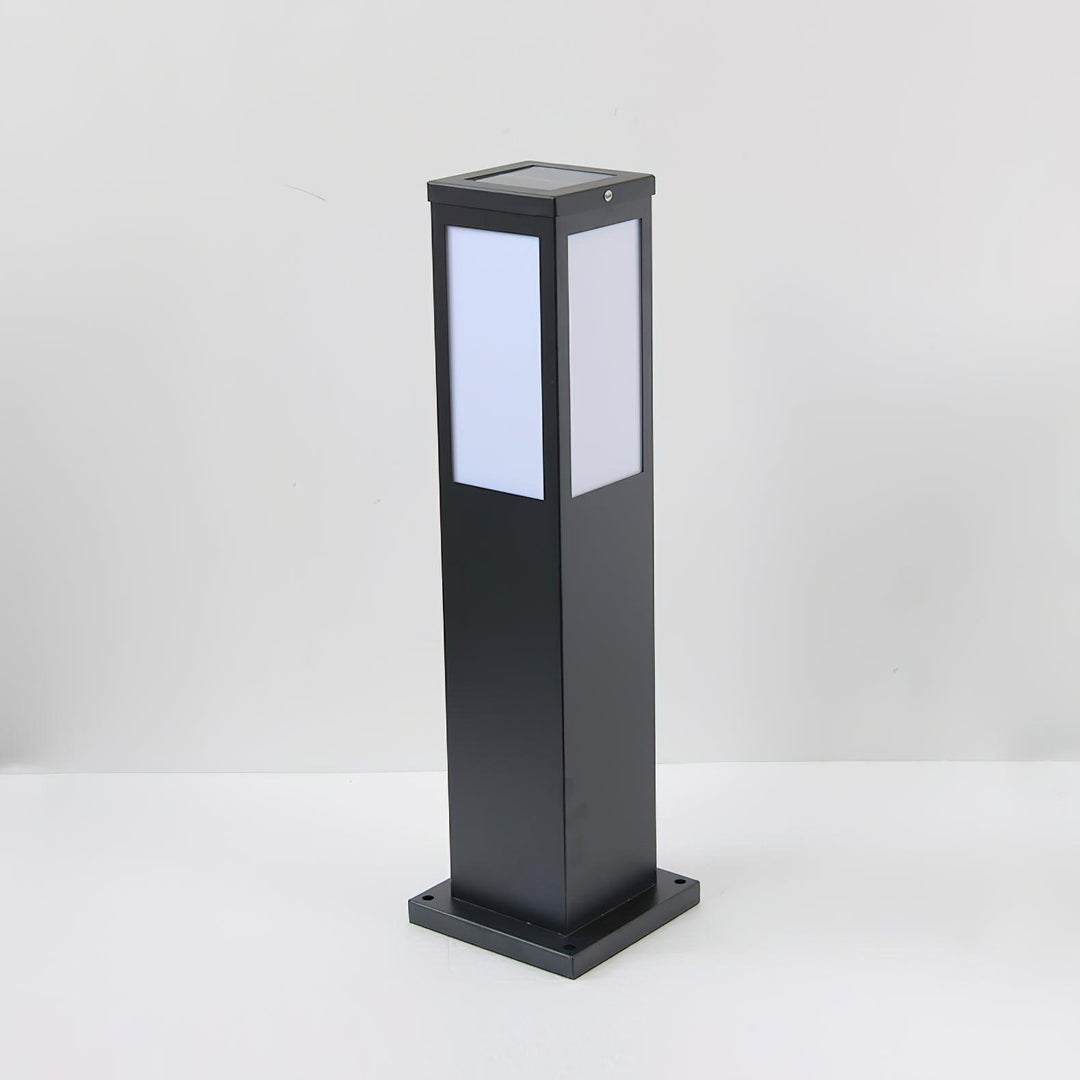 Moderne Udendørs Pullertlampe i Aluminium