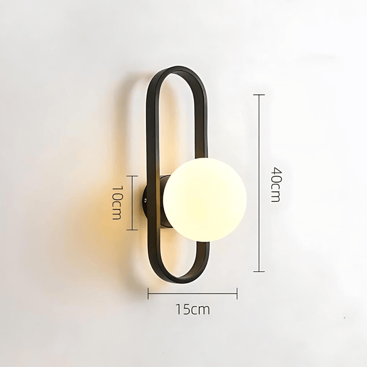 Elegant LED Væglampe m/ Matteret Glas - 40cm