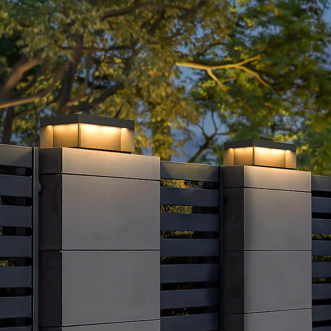 Udendørs LED Stolpelampe med Solenergi