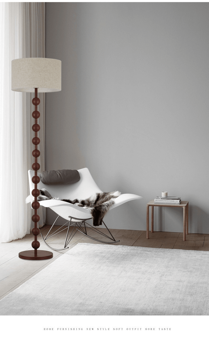 Elegant Gulvlampe i Træ - Japandi Stil