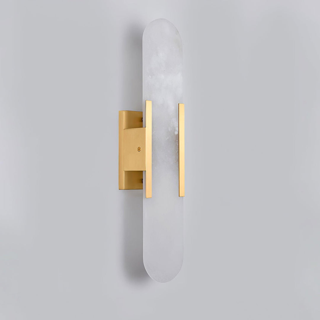 Alabast Væglampe, Aflang Design