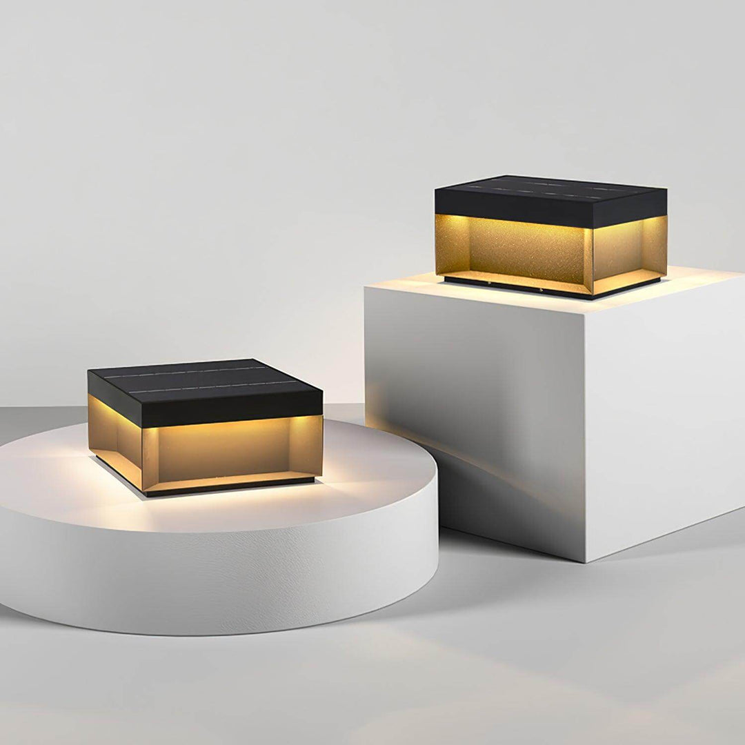Udendørs LED Stolpelampe med Solenergi
