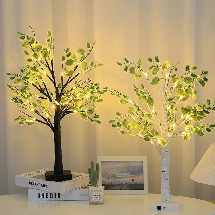 Lysende Juletræ 50cm med LED - Batteridrevet