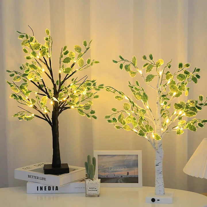 Lysende Juletræ 50cm med LED - Batteridrevet