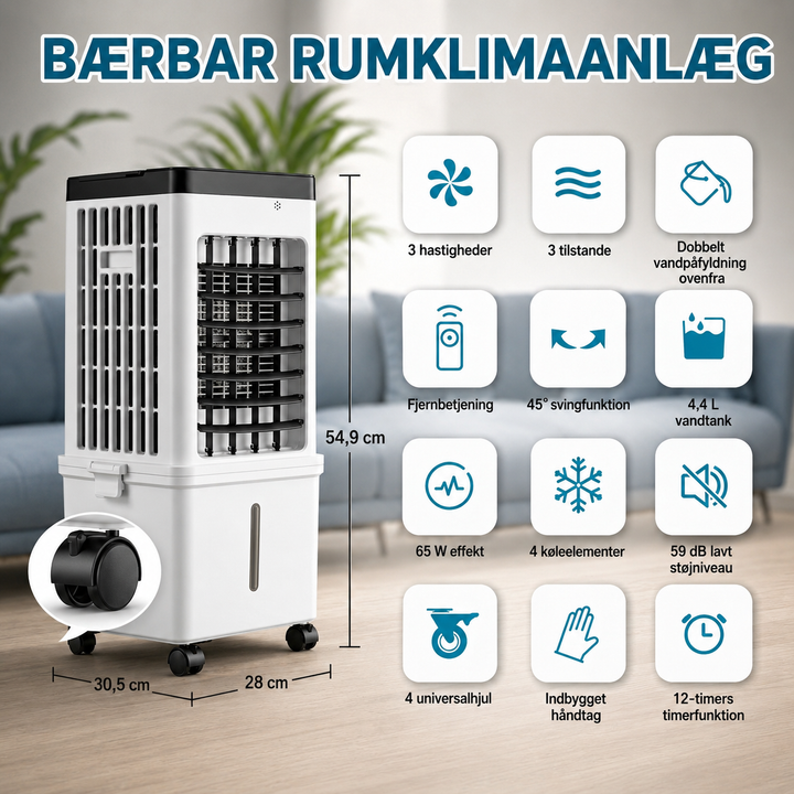 Bærbar Aircondition til Komfort i Ethvert Rum