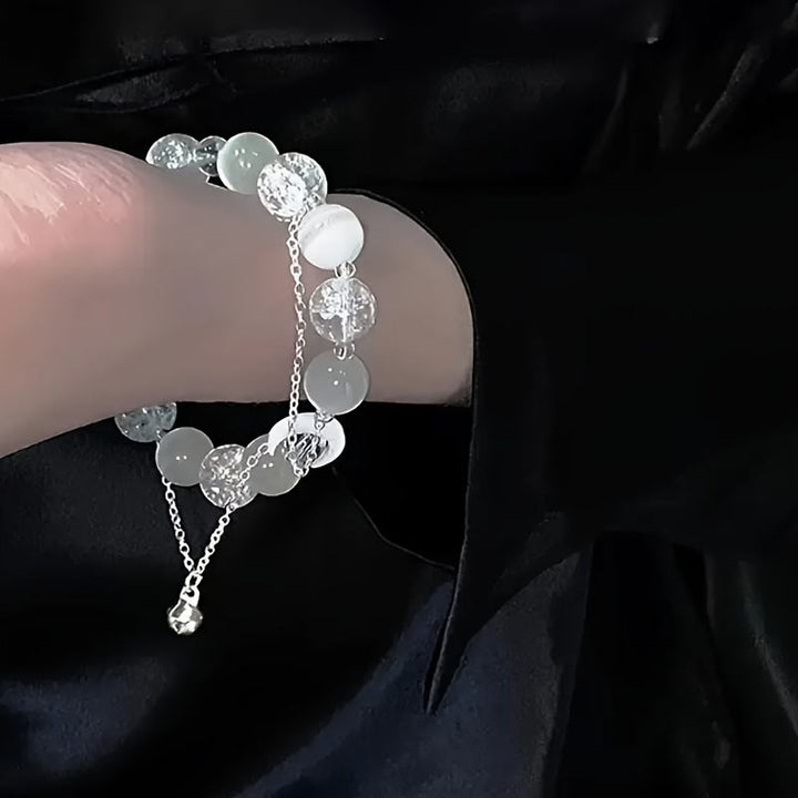 Dame Rødt Perlearmbånd med Charms – Unikt Boheme Smykke