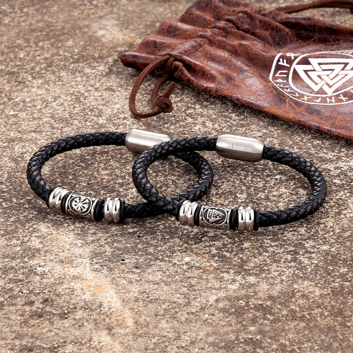 Maskulint Armbånd med Stål Detaljer – Stilfuld Elegance til Mænd