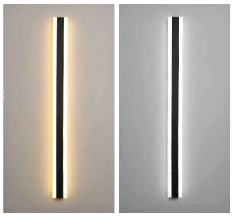 LED Væglampe i Stribet Design