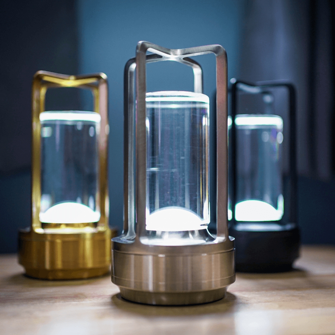 Krystal Lanterne Lampe - LED Bordlampe