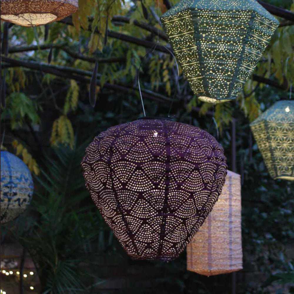 Solcelle Luftballon Lanterne - 26cm x 30cm