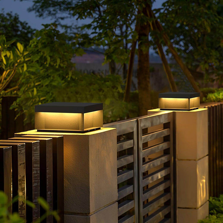 Udendørs LED Stolpelampe med Solenergi