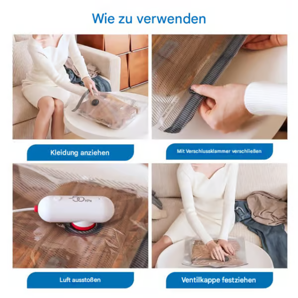 AirSqueeze Pro maksimerer pladsen i kufferten. Smart opbevaring og rejseorganisering af tøj.