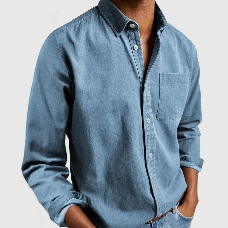 Alvin klassisk herreskjorte med knapper, elegant og tidløs stil for herremode.