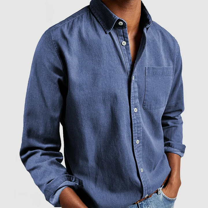 Komfortabel button-down herreskjorte, Alvin klassisk stil for den moderne mand.