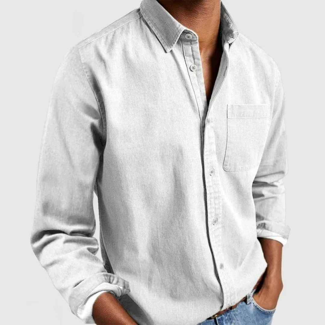 Klassisk Alvin herreskjorte med knapper, perfekt til et stilfuldt business- eller fritidslook.