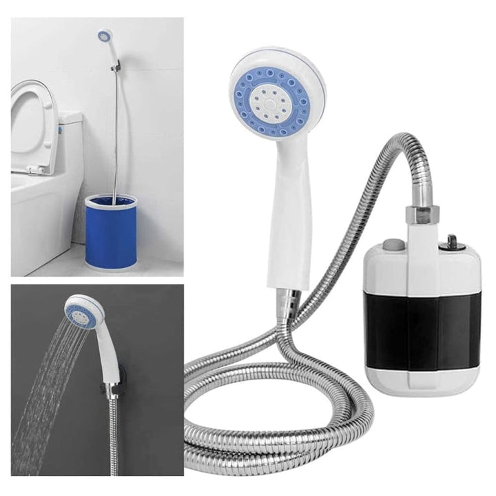 AquaPulse udendørs bruser til effektiv rengøring af gear og dig selv på alle eventyr. Praktisk og bærbar.
