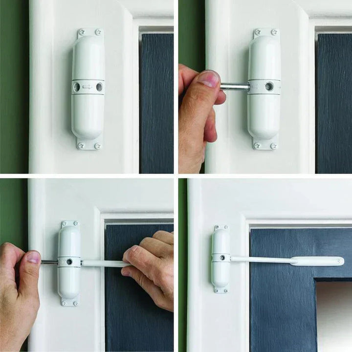 Nem installation af QuietLock automatisk dørlukker, sikrer trækstop og energibesparelse.