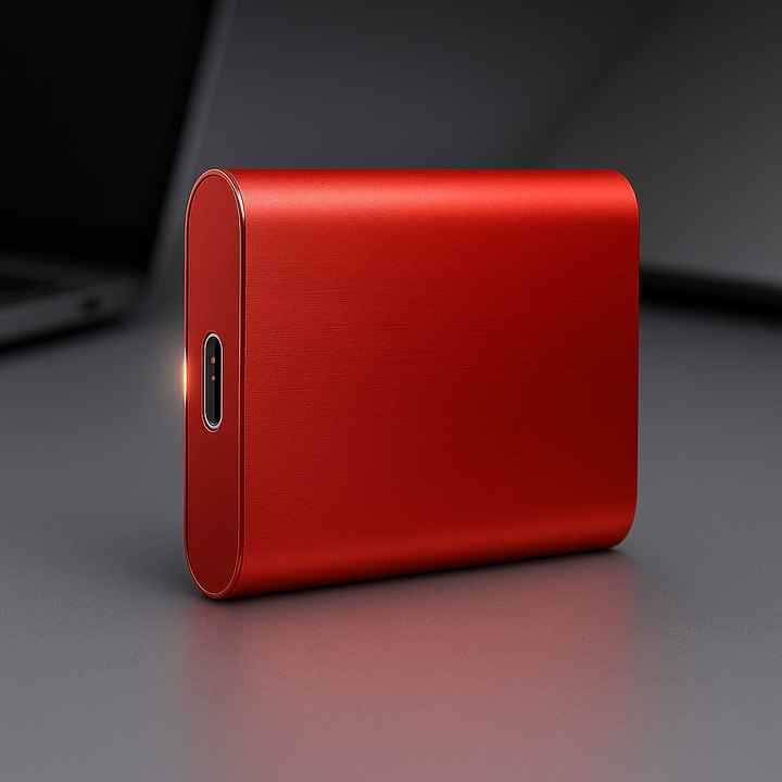 Lynhurtig 2TB bærbar SSD. Perfekt til udvidelse af lagring på laptop og mobil via USB-C.