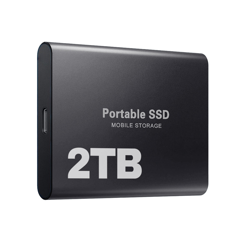 Digital 2TB ekstern SSD. Kompakt design for nem og hurtig overførsel via USB-C.