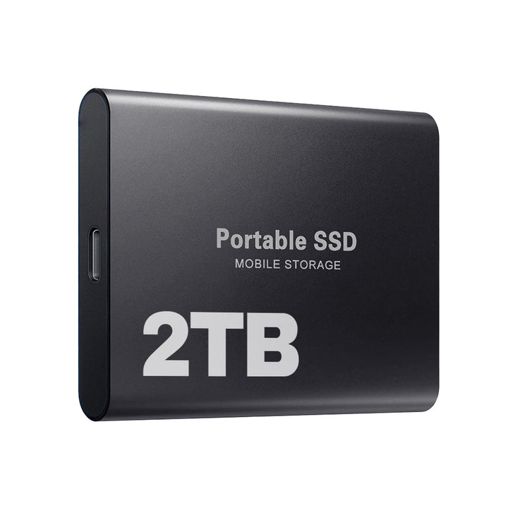 Digital 2TB ekstern SSD. Kompakt design for nem og hurtig overførsel via USB-C.
