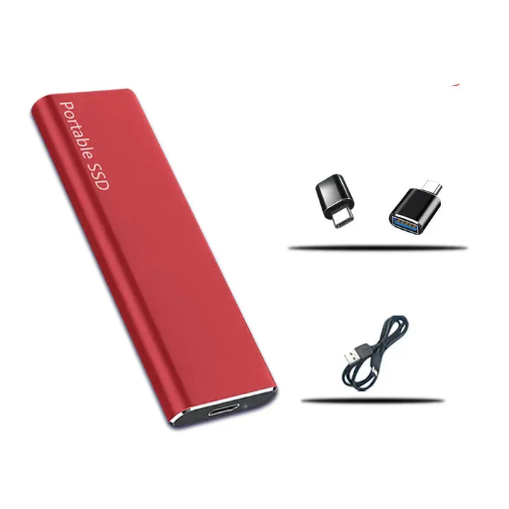 Alsidig 4TB ekstern SSD harddisk til hurtig datalagring. Nem at forbinde til laptop og desktop via USB-C.