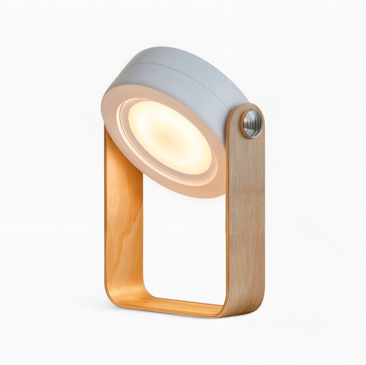 Trådløs LED-bordlampe med USB-opladning. Dæmpbar og med nordisk design, ideel som dekorativ belysning.