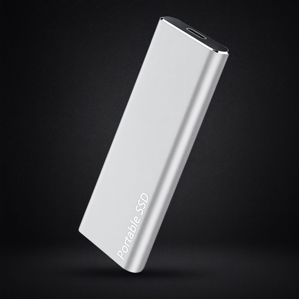 SSD ekstern harddisk i aluminium. Lynhurtig bærbar lagerløsning til alle dine enheder.