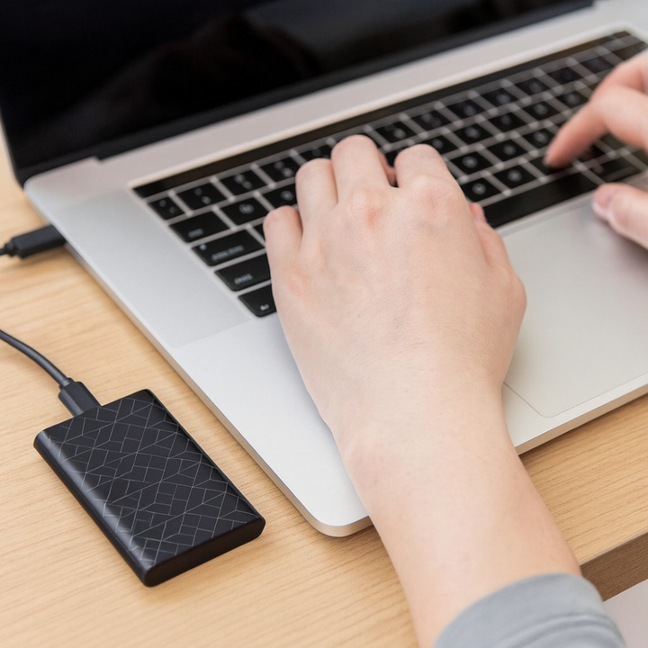Hurtig ekstern SSD med USB-C for lynhurtig dataoverførsel og effektiv digital backup.