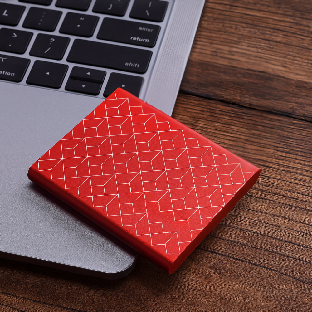 Nærbillede af bærbar SSD's USB-C-port, klar til hurtig tilslutning og dataoverførsel.