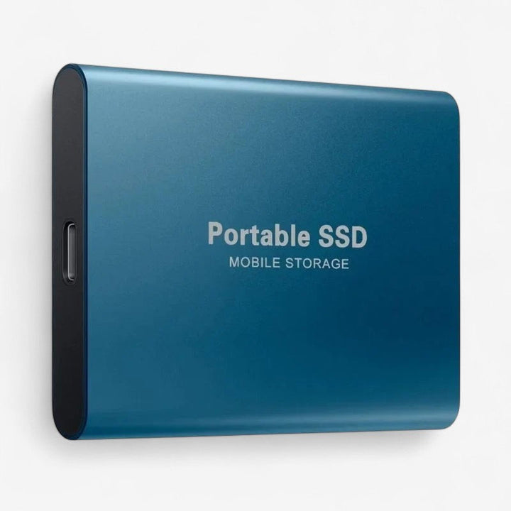 Kompakt, rejsevenlig USB SSD disk, ideel til bærbar lager og hurtig databehandling på farten.