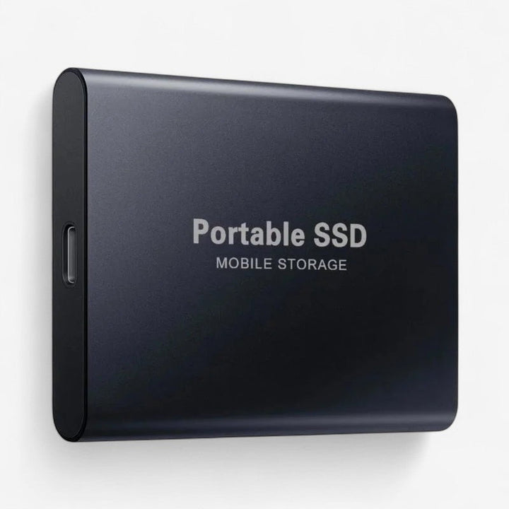 Stødsikker ekstern SSD disk til sikker digital opbevaring. Pålidelig dataoverførsel under alle forhold.