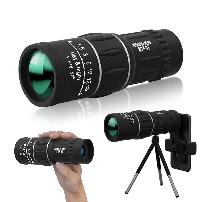 Monokular til fuglekiggeri og vildtobservation, med krystalklar optik.