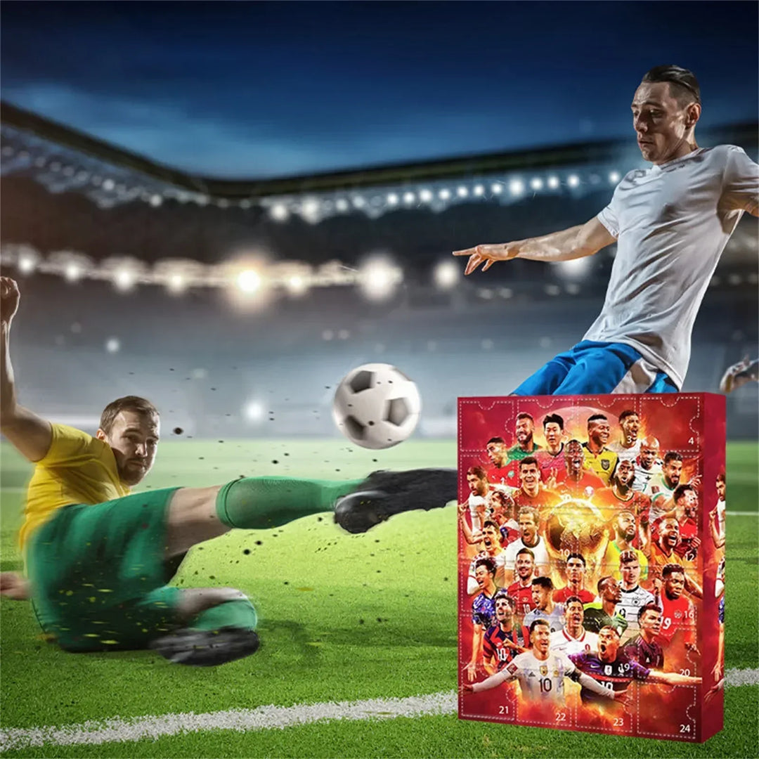 Billede af Fodbold Julekalender for børn. Pakken indeholder 24 låger med små fodboldoverraskelser.
