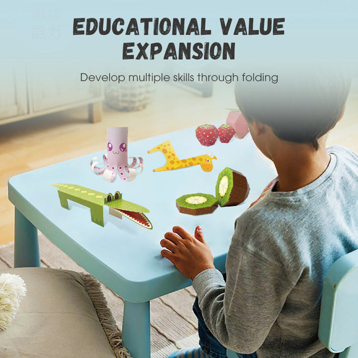 Perfekt gaveidé til børn: Kreativt foldepapir sæt der stimulerer udvikling.