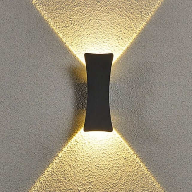 Udendørs LED Væglampe - Oval/Rektangel - 6W Varm Hvid