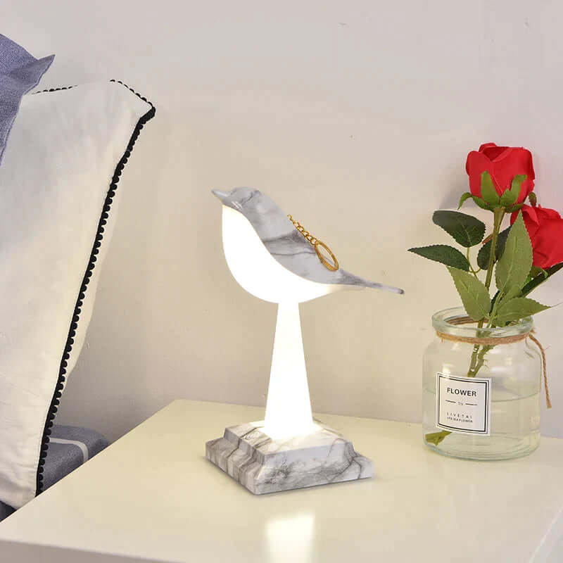 Dekorativ Fuglelampe | LED Bordlampe | 26cm