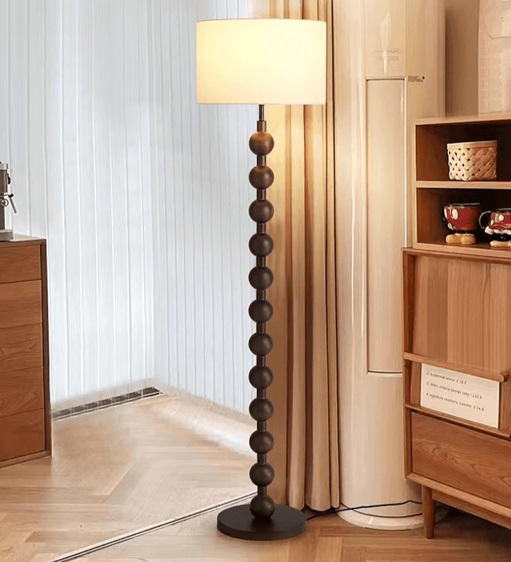 Elegant Gulvlampe i Træ - Japandi Stil