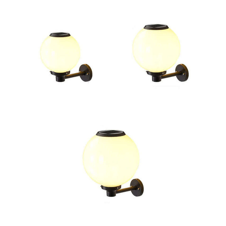 Solcelle Væglampe Udendørs - Vandtæt Kugle Design