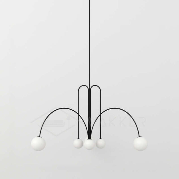 Elegant Pendel Lampe i Glas & Metal - 75/45cm