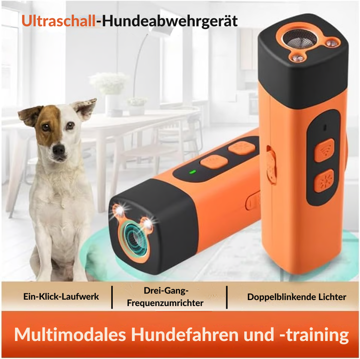 Håndholdt BarkEase ultralydstræner for stille adfærdstræning af hunde og hvalpe.