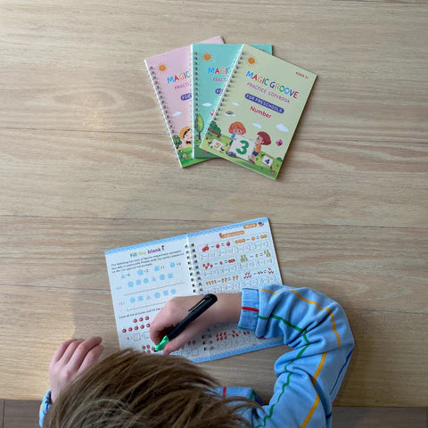 LiteraPlay børnebog til bogstavindlæring, forbedrer finmotorik og skoleforberedelse for børn fra 4 år.