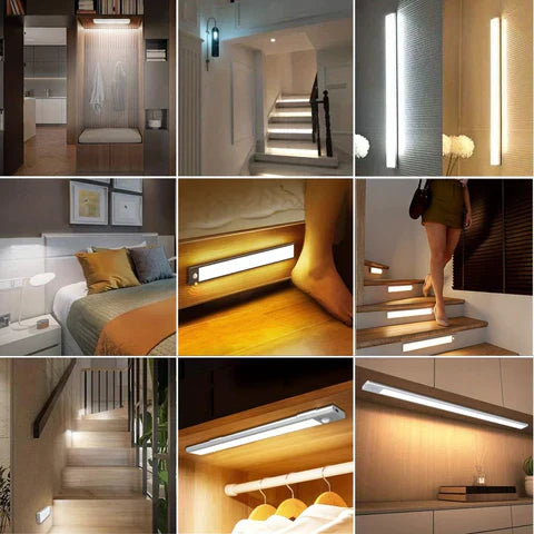 Smart hjemmebelysning med BeamTouch trådløs sensorlampe. Moderne design med avanceret bevægelsessensor.