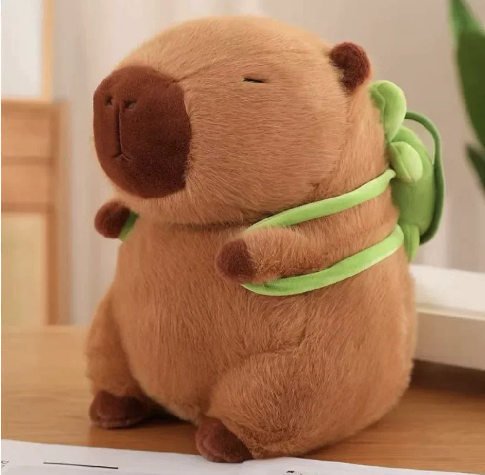 Blød Capybara krammedyr bamse i plys. Den perfekte bløde ven til hyggestunder for børn og voksne.