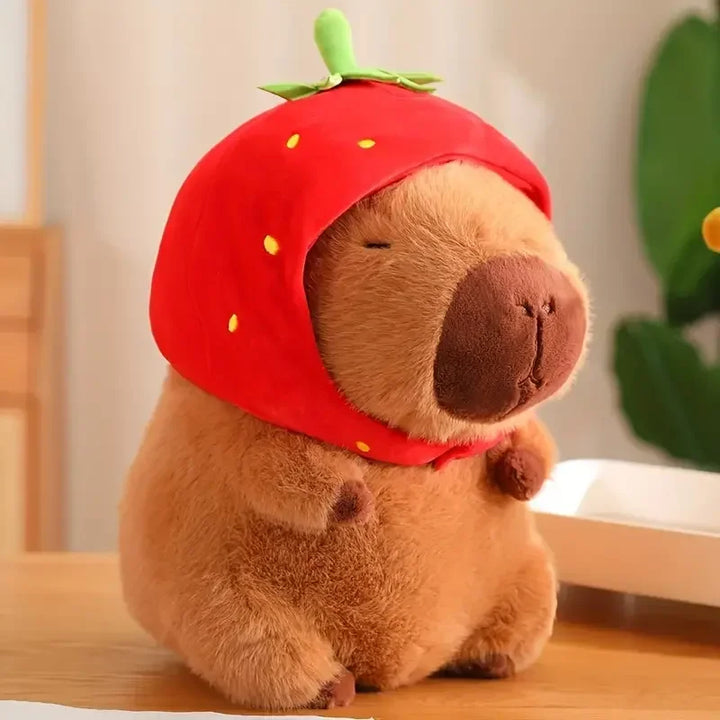 Sød brun capybara plysdyr bamse klar til kram. Ideel gaveidé og hyggelig kammerat til alle aldre.