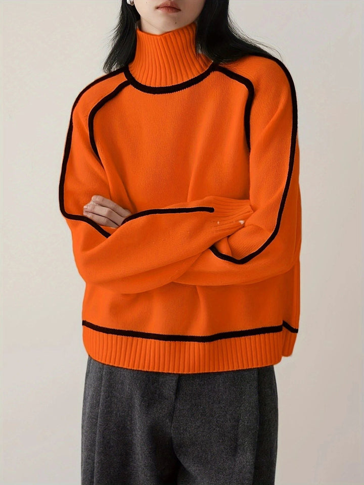 Elegant og blød dametrøje til kvinder. Moderne langærmet sweater for komfortabel stil.