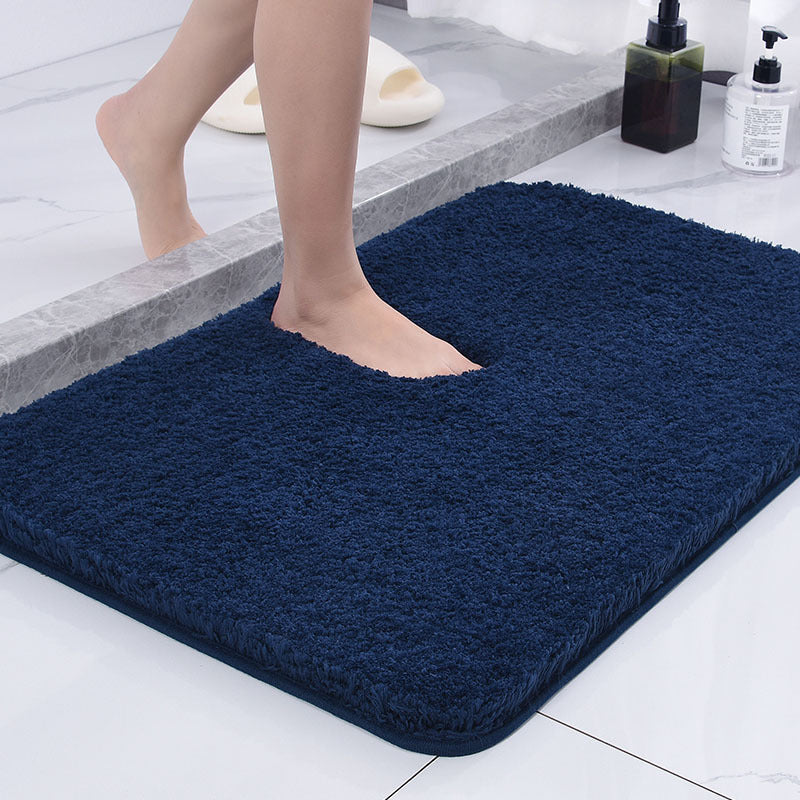 Luksuriøs blød badeværelsesmåtte. Mikrofiber giver komfort og er meget absorberende til dit badeværelse.