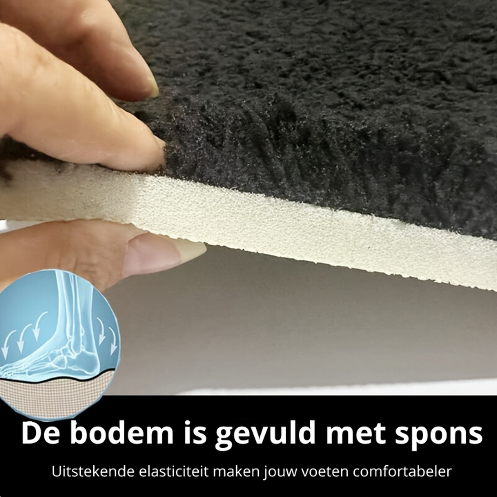 Tykt, absorberende SoftStep bademåtte i moderne design, ideel til våde fødder og en tør badeværelsesgulv.
