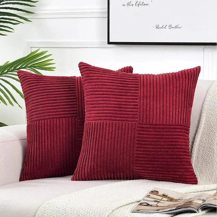 Fleksibelt 45x45 cm corduroy pudebetræk, blødt og holdbart, ideelt til at skabe en hyggelig og stilfuld atmosfære.