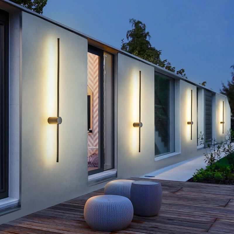 Slank LED Udendørslampe - Vandtæt Havebelysning