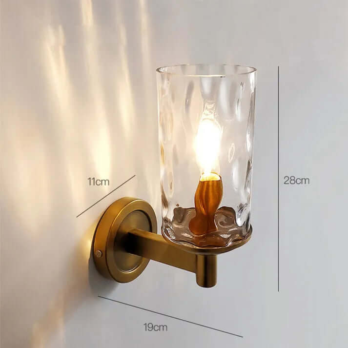 Retro Væglampe i Glas